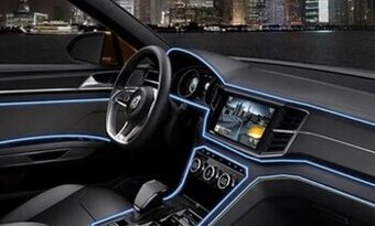 LED svetelný pásik pre osvetlenie interiéru auta na usb-12V