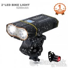 Predné svetlo na bicykel - extra silné 6000LM - 1