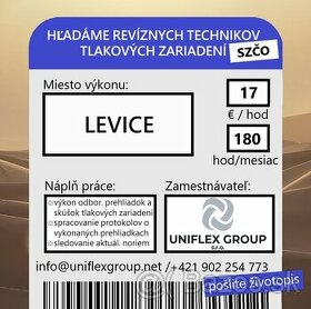 REVÍZNY TECHNIK VTZ TLAK/ PLYN LEVICE