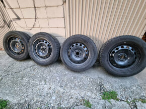 Zimné pneu 195/60 R16 + plech disky 5x112 6Jx16 H2 ET35 - 1