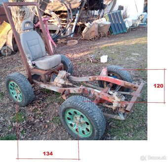 podvozok na 4x4 malotraktor