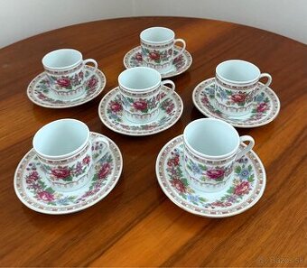 RETRO salky, porcelan