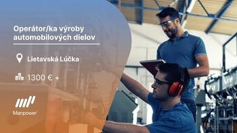 Operátor/ka vo výrobe dielov pre automobilovú dopravu