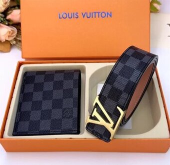 Louis Vuitton peňaženka a opasok