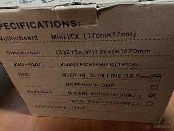Mini ITX skrinka si zdrojom.