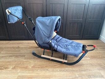 Detske zimne sánky s fusakom