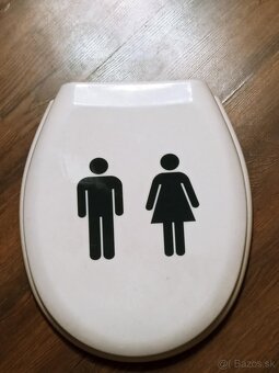 Sedadlo na tolaetu piktogramom muž a žena AKCIA - 1