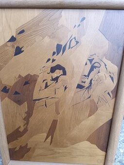 Predám drevený obraz