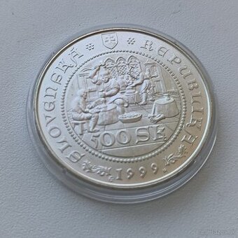 Strieborná minca 500 Sk - Toliar - Guldiner 1499 -1999