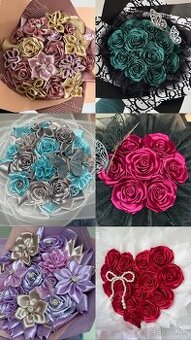 Kytice zo saténovej stuhy