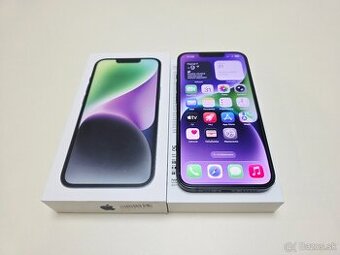 APPLE IPHONE 14 256GB MIDNIGHT ,ZDRAVIE BATERKY 100%