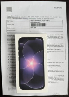 Apple iPhone 17e 256GB nerozbalený