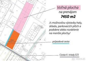 Pozemok na prenájom 35min od BA v obci Veľké Blahovo