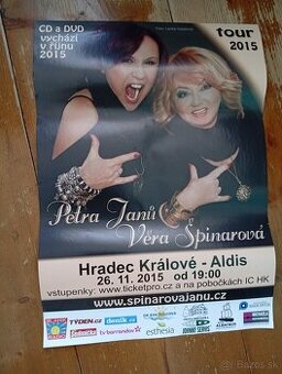 Plakát z turné Špinarová + Janů