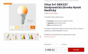 Vitae 3v1 DEN E27 biodynamická žiarovka Hynek Medřický - 1