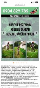 Ponukam kosenie pozemkov,spilovanie stromov ,prepravu do3,5t
