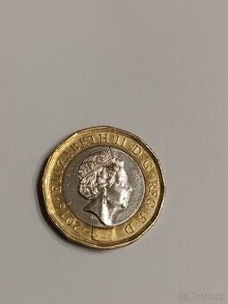 Predám One pound 2016 Elizabeth II