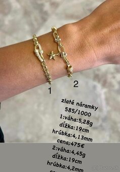 Zlatý náramok 585