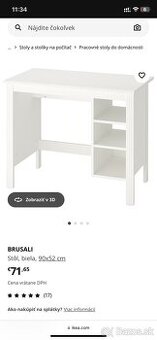 Písací stôl Ikea