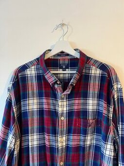 Nová pánska GANT košeľa (3XL) + GRÁTIS Rifľová vesta