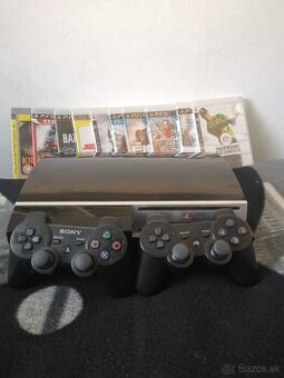 Ps3 Fat, 2 ovládače, hry
