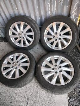 4ks alu disky orig. Mazda 5x114,3 R17 pneu 215/55 5mm