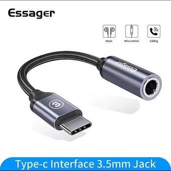Redukcia C to jack 3.5mm
