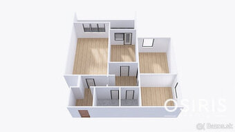 Priestranný 3 izbový byt s loggiou 12m2 v pôvodnom stave, Bô