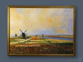 Netherlands / Holandsko – veľký olej na plátne, 118 × 88 cm