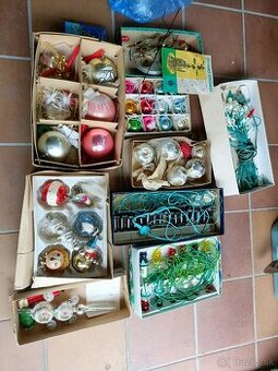 Retro Vianočné sviečky ,ozdoby