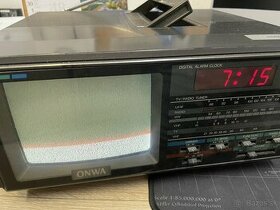 ONWA Color TV a AM/FM radio clock TVR-706