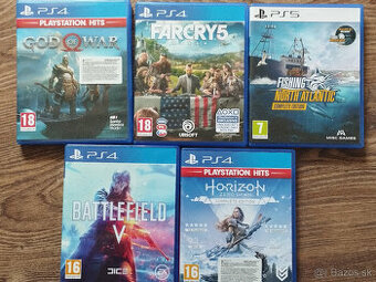 God of War, Far Cry 5, Horizon Zero Dawn, Battlefield V PS4