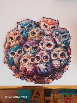 Wooden puzzle  sova
