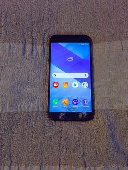 Samsung galaxy A5 2017 čierny plne funkčný prasknutý displej