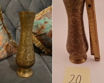 Vintage Brass Vase Ornament