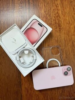 Predam iPhone 15, 1rok zaruka, perfektny stav