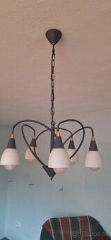 Stropný luster+,dve lampy na stemu