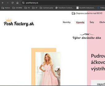 Predam eshop Poshfactory.sk