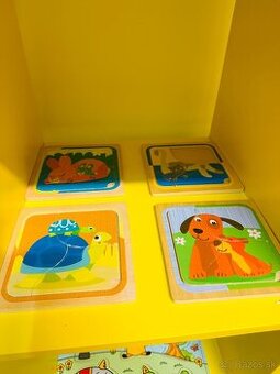 Drevené puzzle – 4 zvieratká