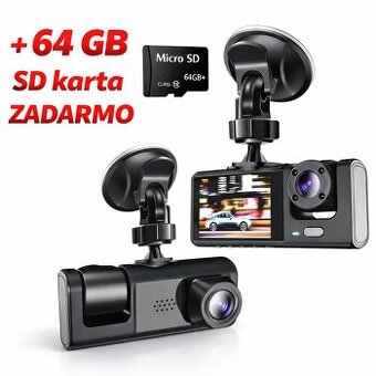 Duálna Autokamera + 64GB SD karta