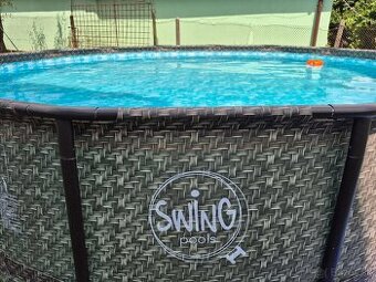 Bazén SWING Frame Ratan 4,27x1,07 s príslušenstvom.