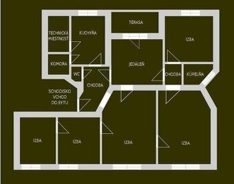 Predám meštiansky 5 Izb byt v centre mesta Komárno