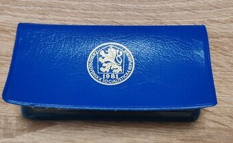 1981 sada mincí v modrom obale, darčekové balenie PVC