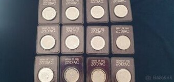 INVESTIČNÉ STRIEBRO 1oz – SÉRIA ZODIAK (Znamenia zverokruhu)