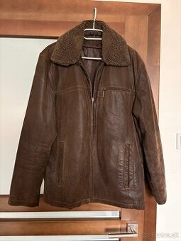 Pánska kožená bunda - M