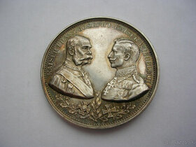 AR medaila 1914 František Jozef I.+Wilhelm II. - I.sv.vojna - 1