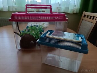 Plastové terárium + bonus prenosné
