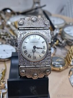 Predám funkčné dámske náramkové hodinky COROCRAFT 17 jewels