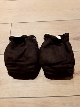 Hnedé rukavice na kočík