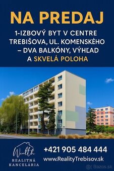1-izbový byt v centre Trebišova, ul. Komenského